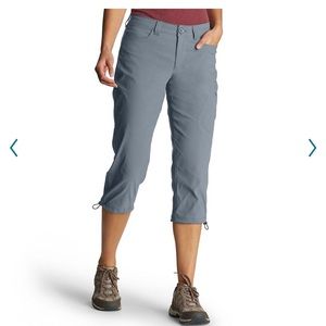Women's Eddie Bauer Waterproof Rainier Active Capris- size 16 - color: Graphite